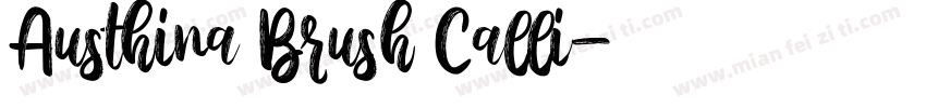 Austhina Brush Calli字体转换